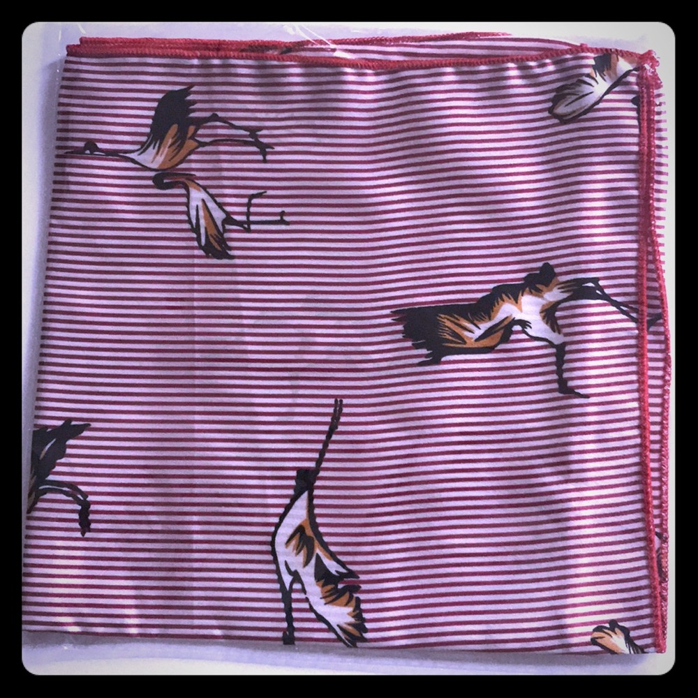 fashion stripe satin scarf.